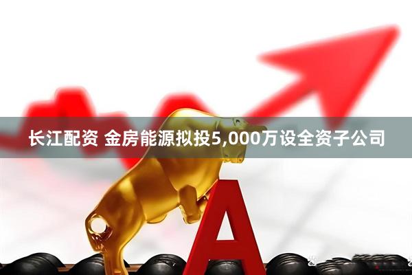 长江配资 金房能源拟投5,000万设全资子公司