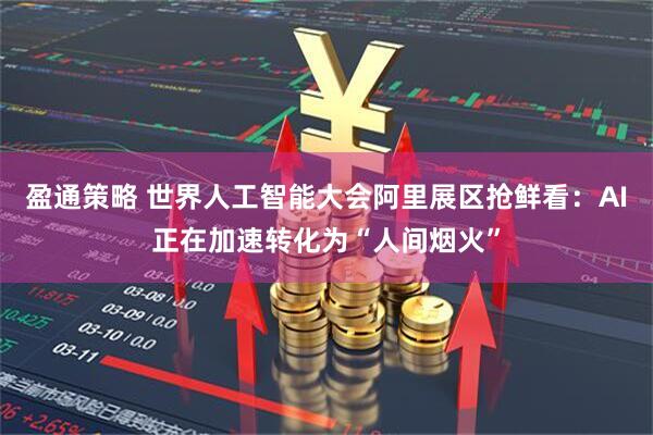 盈通策略 世界人工智能大会阿里展区抢鲜看：AI正在加速转化为“人间烟火”